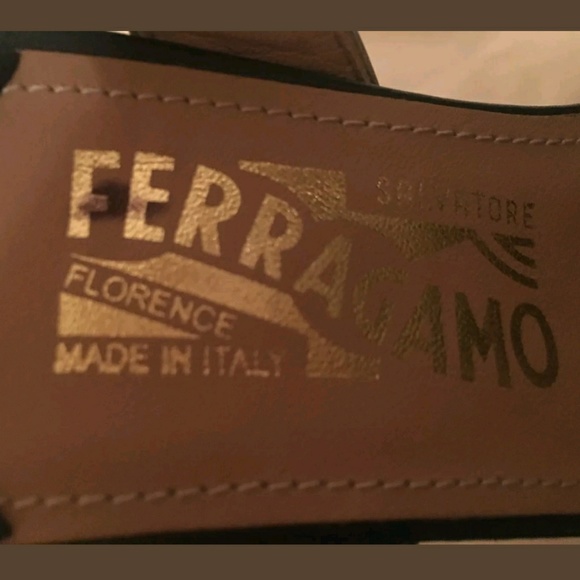 NIB Ferragamo Gaga Ankle Wrap Platforms Colorblock - Picture 5 of 5